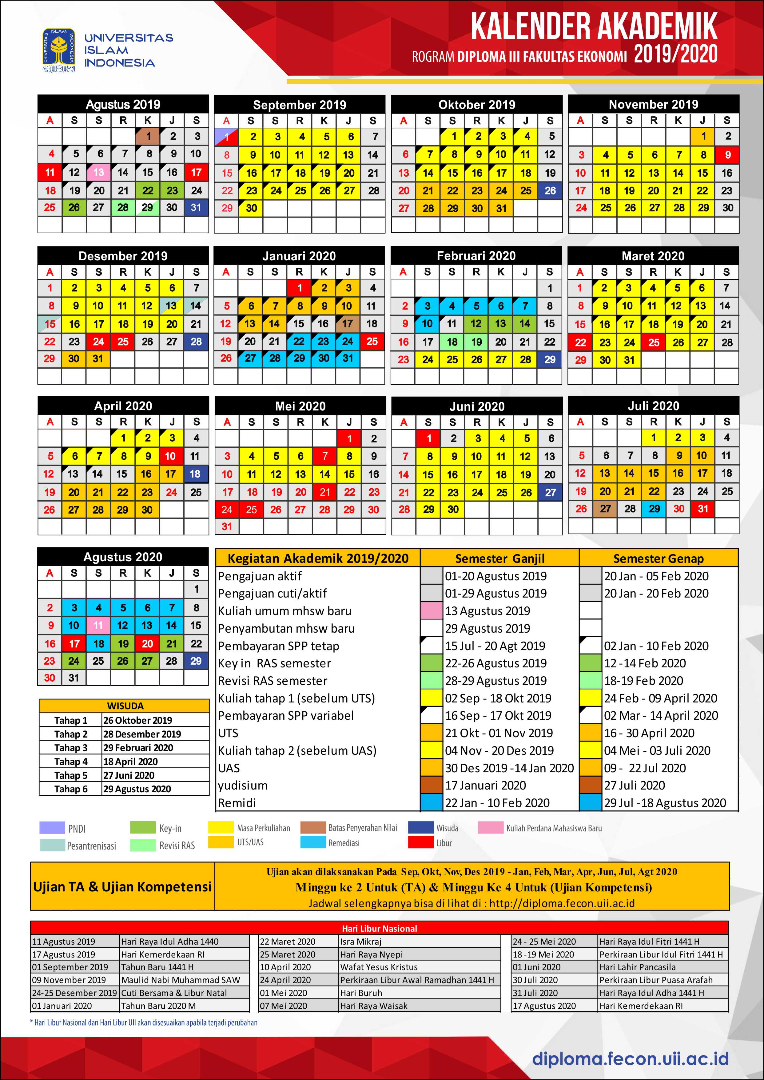 Akademik uii 2021 kalender Kalender Akademik
